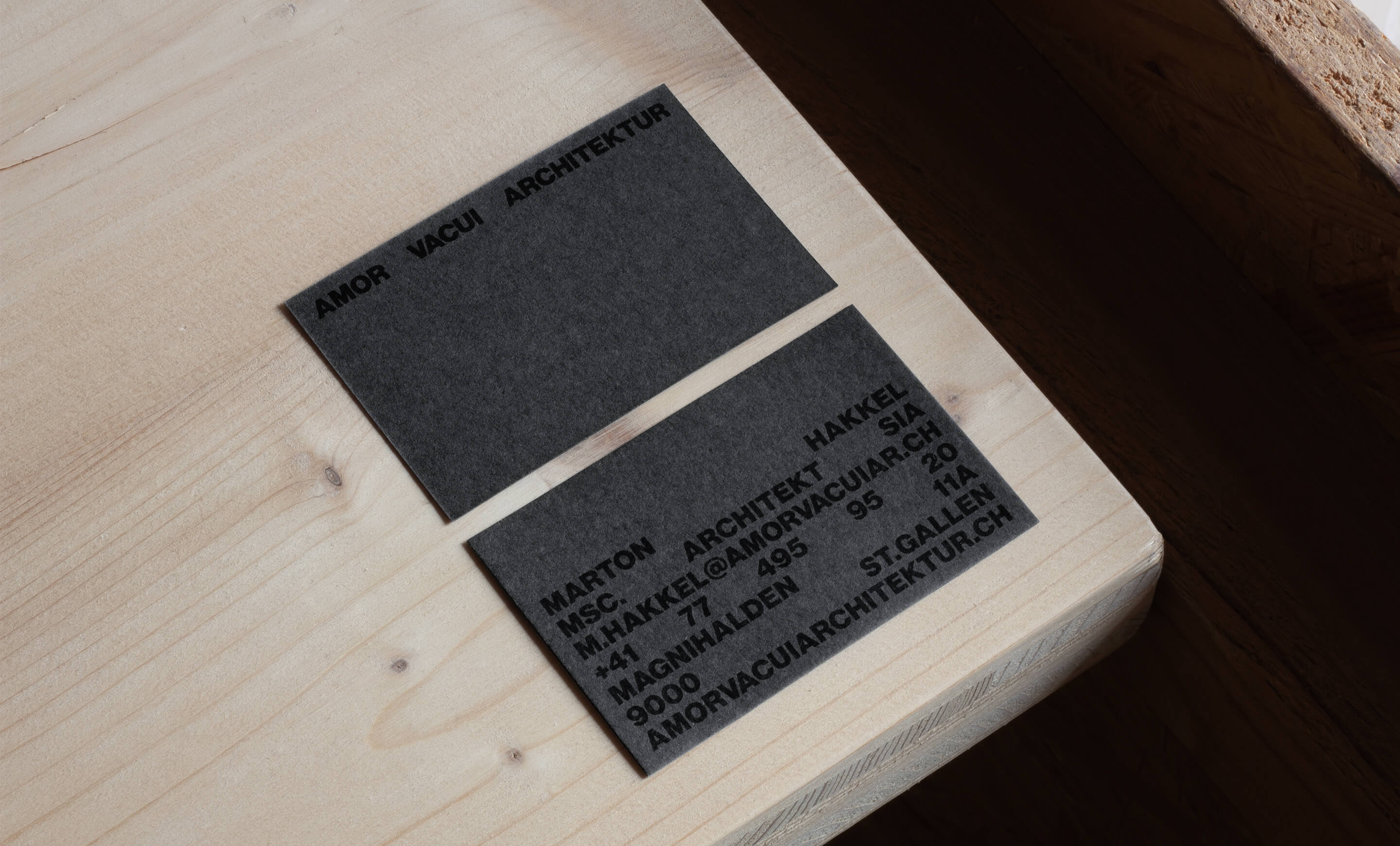 Corporate Design – Amor Vacui Architektur