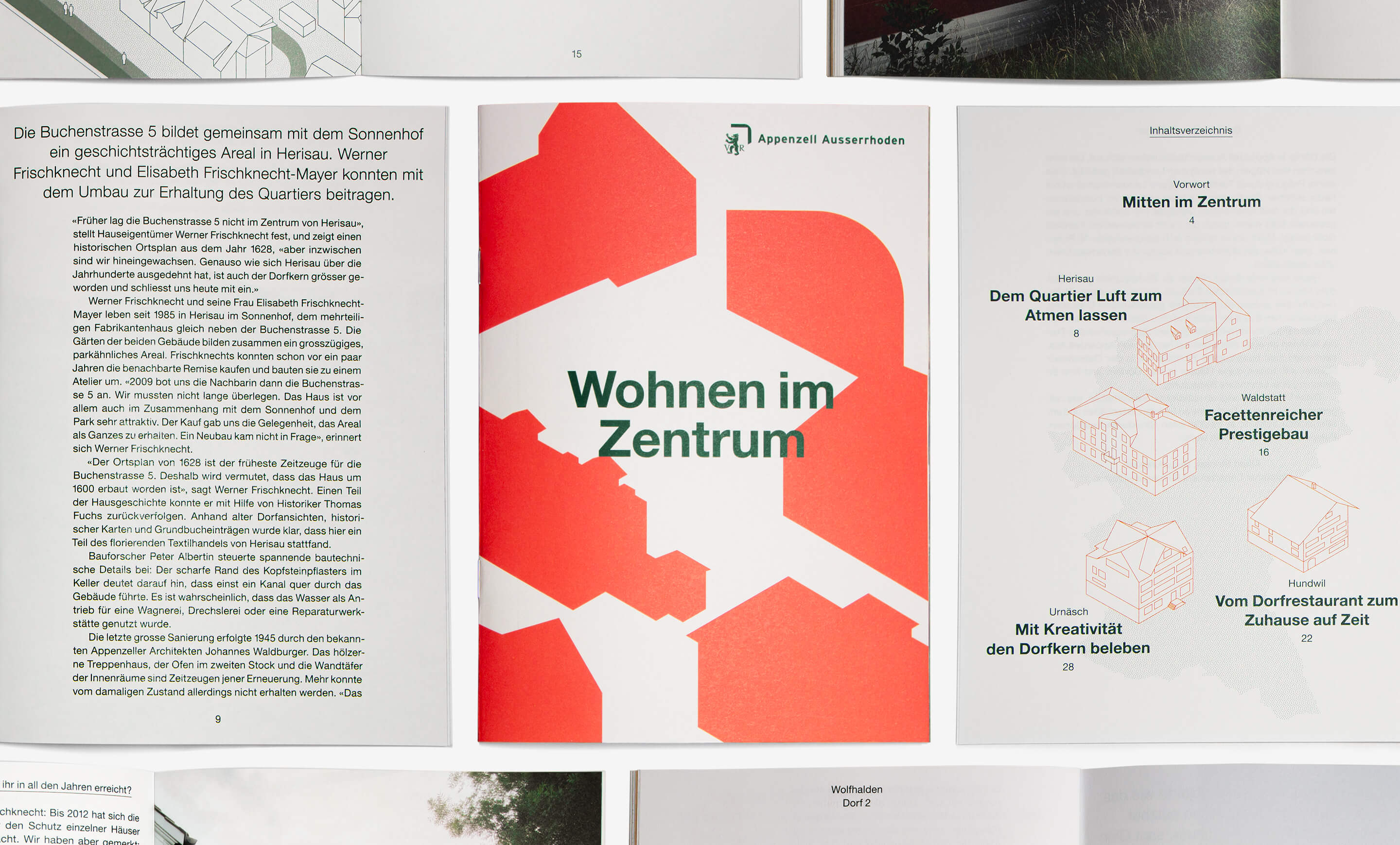 Editorial Design Wohnen im Zentrum